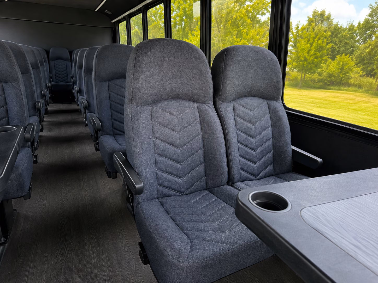 bethlehem 18 passenger minibus inside