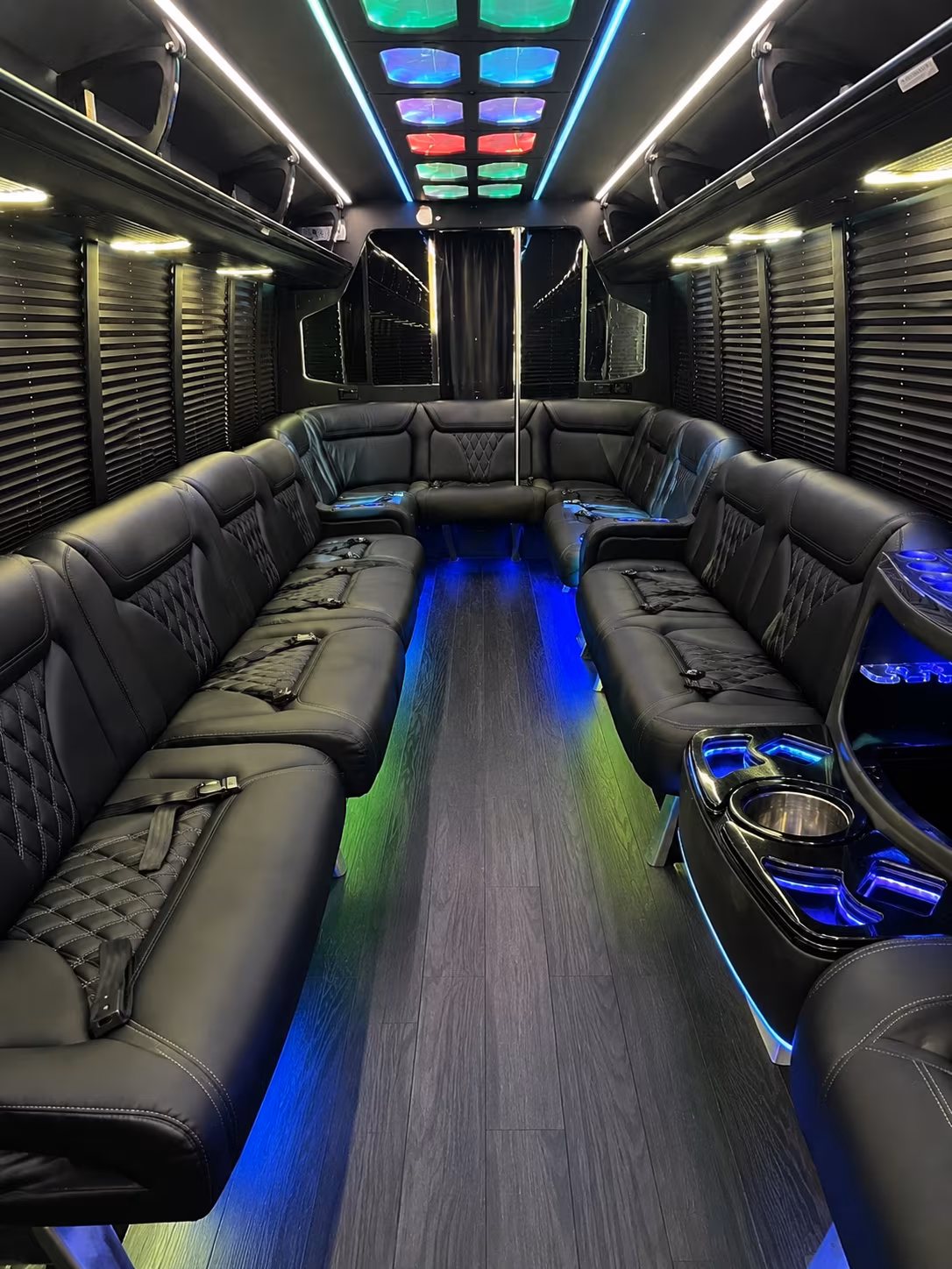 bethlehem 20 passenger party bus interior