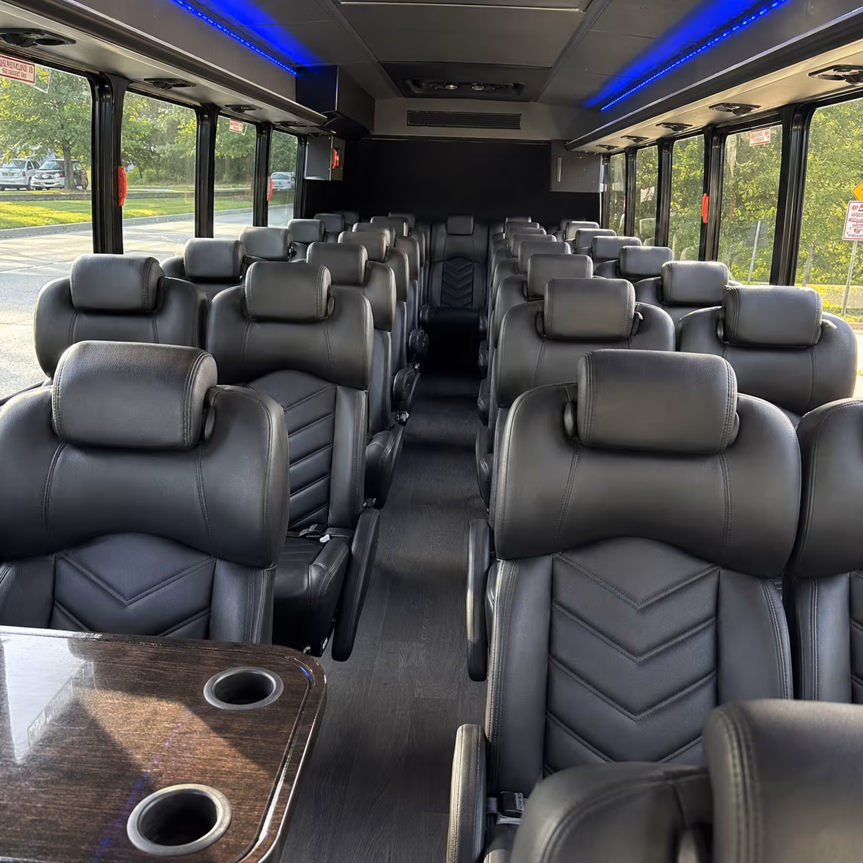 bethlehem 28 passenger minibus inside