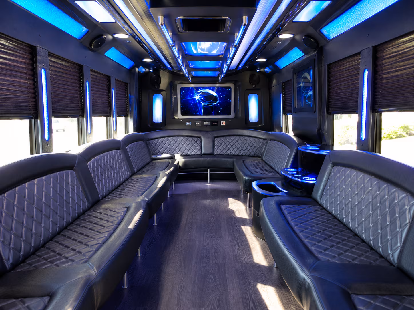 bethlehem 28 passenger party bus inside