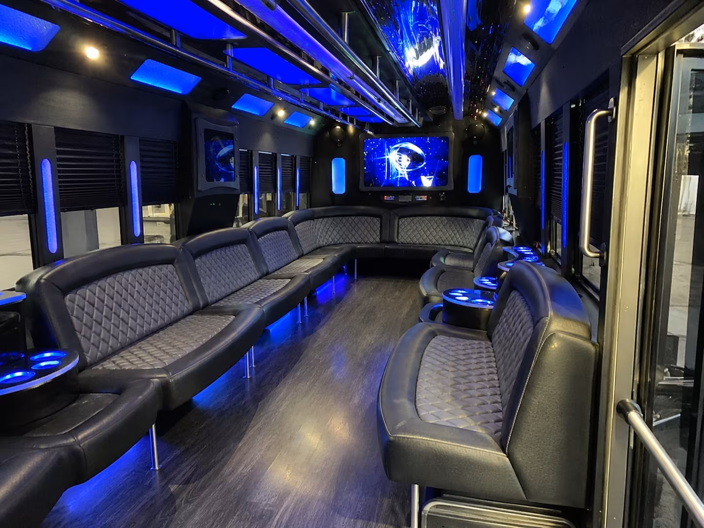 bethlehem 28 passenger party bus interior