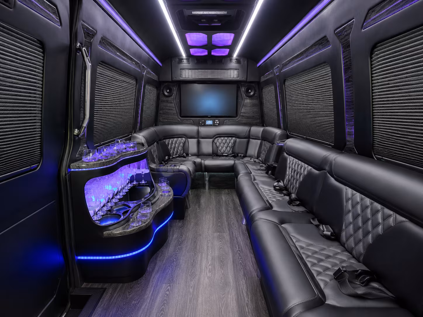 bethlehem 40 passenger party bus interior