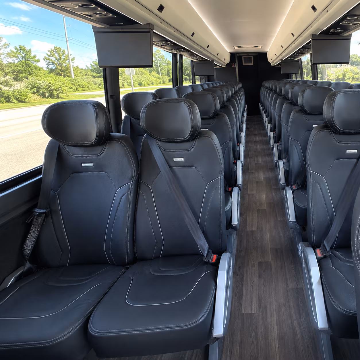 bethlehem 56 passenger charter bus interior