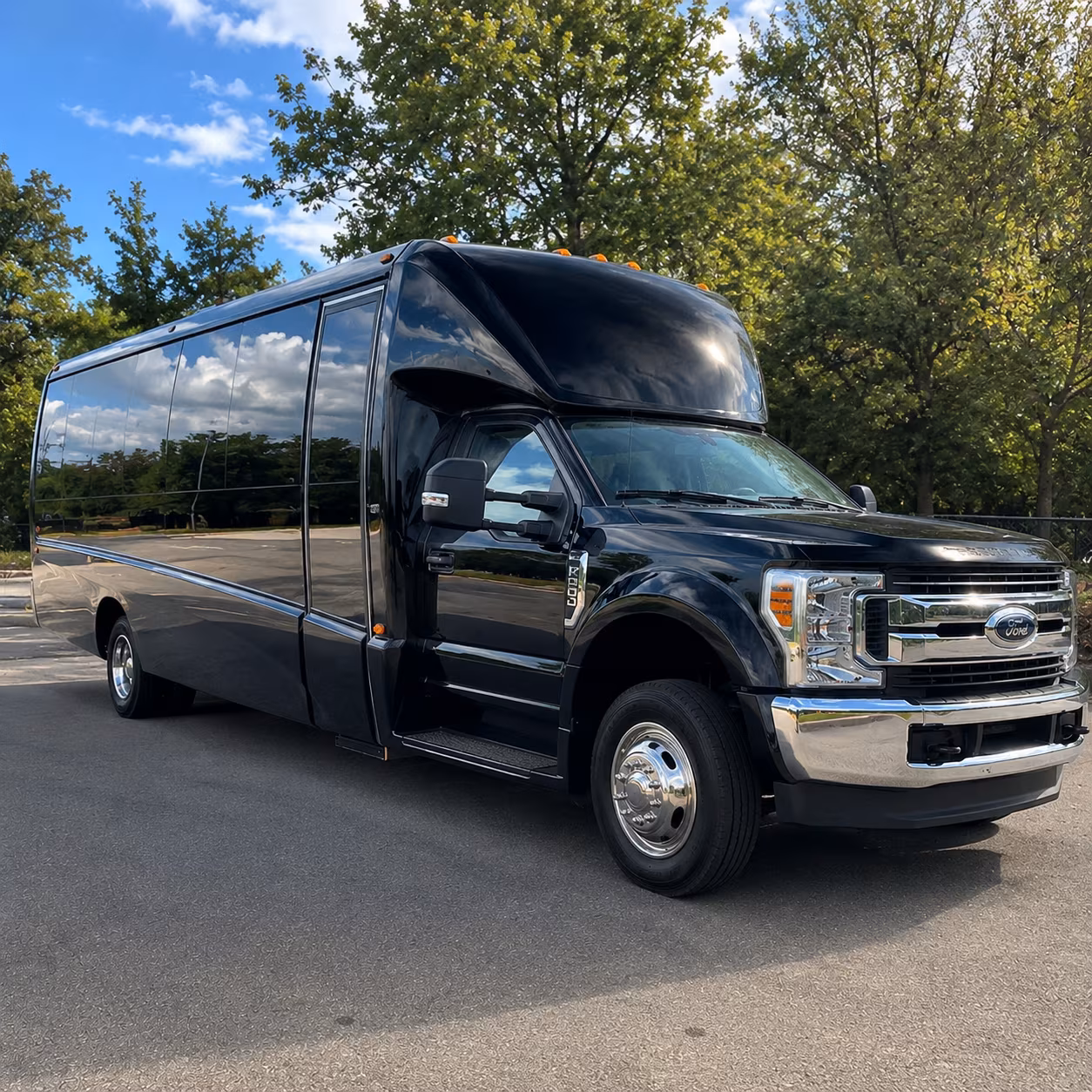 buses for college campus tours and high school academic field trips
